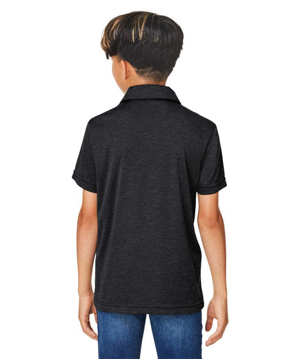 Team 365 Youth Zone Sonic Heather Performance Polo TT51HY #colormdl_Black Heather