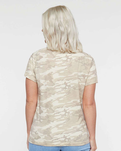 LAT Women's Fine Jersey Tee 3516 #colormdl_Natural Camo