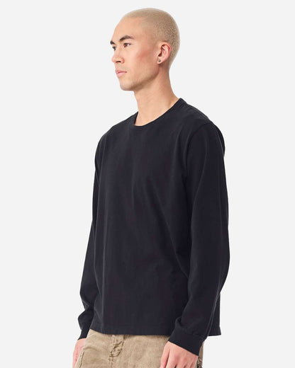 BELLA + CANVAS Unisex Heavyweight Garment-Dyed Long Sleeve Tee 4851GD #colormdl_Black