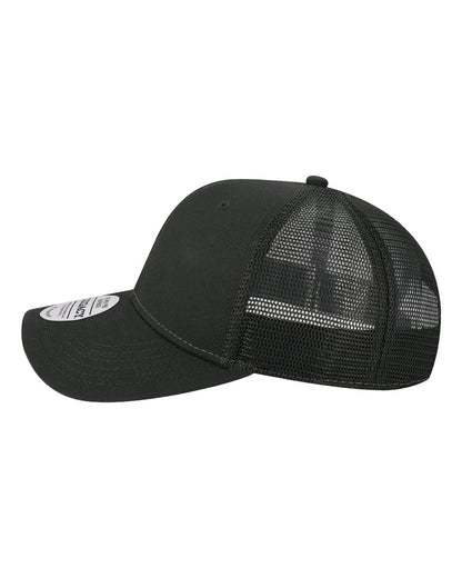 LEGACY Mid-Pro Snapback Trucker Cap MPS #color_Black/ Black