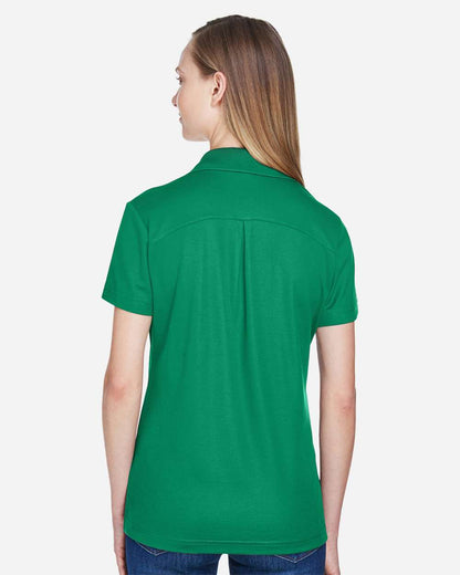 Devon & Jones Women's CrownLux Performance® Plaited Polo DG20W #colormdl_Kelly Green