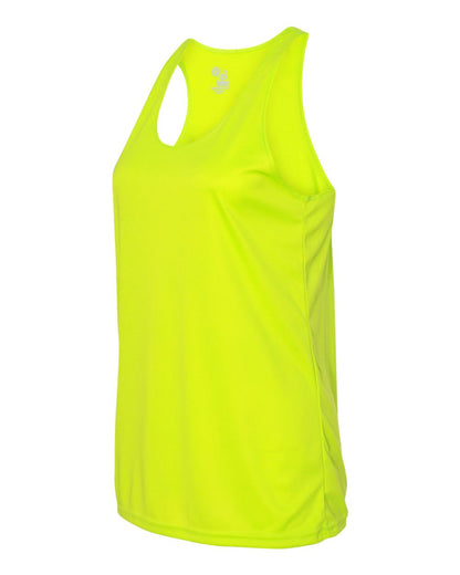 Badger Women’s B-Core Racerback Tank Top 4166 #color_Safety Yellow