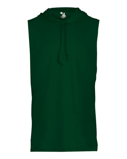 Badger Men's B-Core Sleeveless Hooded T-Shirt 4108 #color_Forest