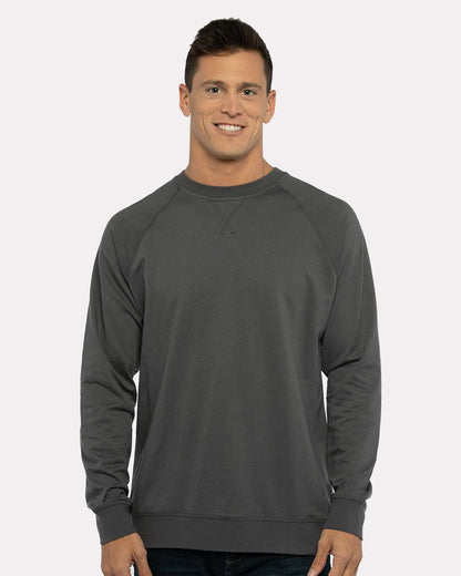 Next Level Laguna Raglan Crewneck Sweatshirt 9000 #colormdl_Heavy Metal