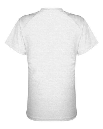 Badger FitFlex Women's Performance V-Neck T-Shirt 1002 #color_White