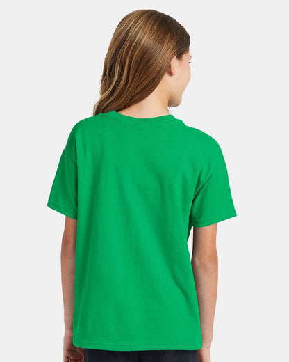 Hanes Ecosmart™ Youth T-Shirt 5370 #colormdl_Kelly Green