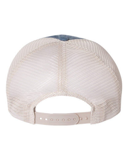 Valucap Pigment-Dyed Trucker Cap SP510 #color_Navy/ Stone