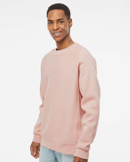 Independent Trading Co. Unisex Legend Premium Heavyweight Cross-Grain Crewneck Sweatshirt IND5000C #colormdl_Dusty Pink