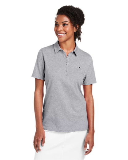 vineyard vines Women's Edgartown Pique Polo G001189 #colormdl_Barracuda