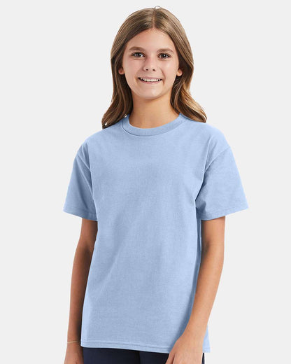 Hanes Authentic Youth T-Shirt 5450 #colormdl_Light Blue