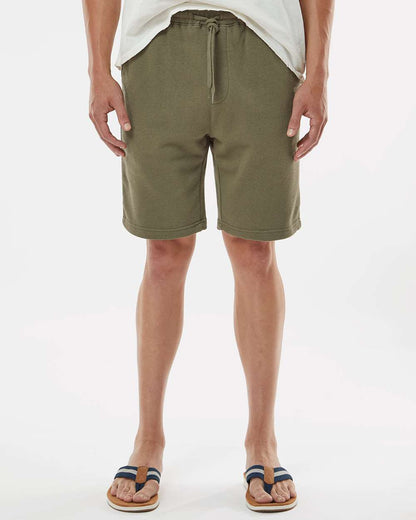 Independent Trading Co. Midweight Fleece Shorts IND20SRT #colormdl_Army