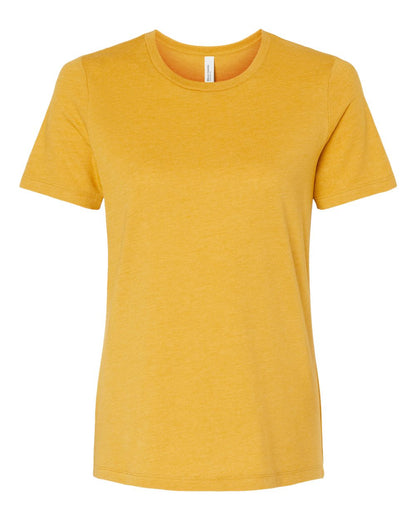 BELLA + CANVAS Women’s Relaxed Fit Heather CVC Tee 6400CVC #color_Heather Mustard