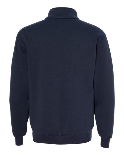 Bayside USA-Made Quarter-Zip Pullover Sweatshirt 920 #color_Navy