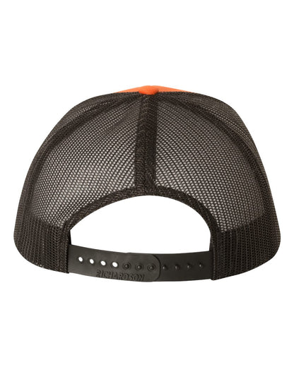 Richardson Snapback Trucker Cap 112 #color_Orange/ Black