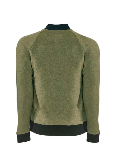 Next Level Malibu Bomber Jacket 9700 #color_Heather Military Green