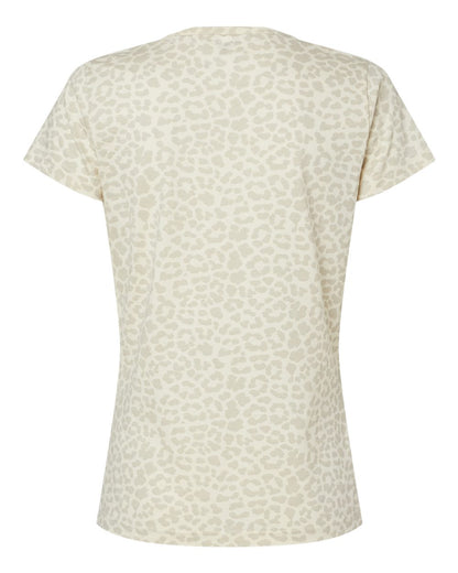 LAT Women's Fine Jersey Tee 3516 #color_Natural Leopard