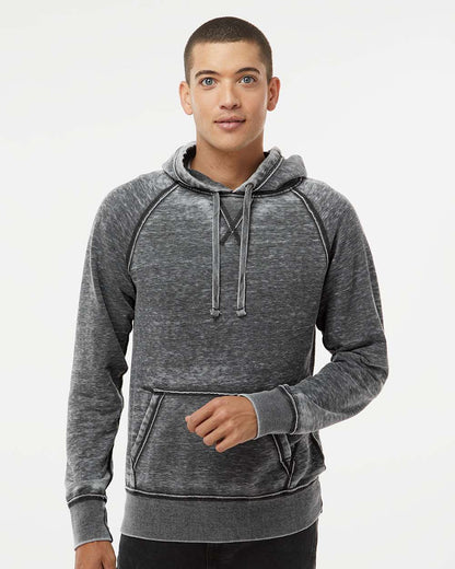 J. America Men's Vintage Zen Fleece Hooded Sweatshirt 8915 #colormdl_Dark Smoke