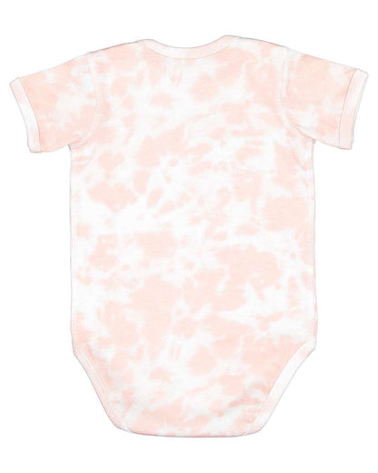 Rabbit Skins Infant Fine Jersey Bodysuit - Extended Colors 4424EX #color_Rose Tie Dye