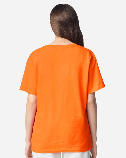 Gildan Youth Light Cotton T-Shirt 3000B #colormdl_Safety Orange