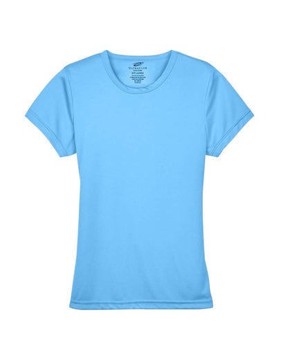 UltraClub Women's Cool & Dry Sport Performance Interlock T-shirt 8420L #color_Columbia Blue