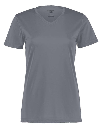 Holloway Women's Momentum V-Neck T-Shirt 222820 #color_Graphite
