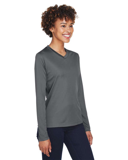 Team 365 Women's Zone Performance Long Sleeve T-Shirt TT11WL #colormdl_Sport Graphite