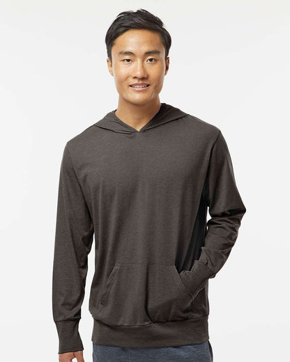 Kastlfel Unisex RecycledSoft™ Hooded Long Sleeve T-Shirt 4022 #colormdl_Carbon