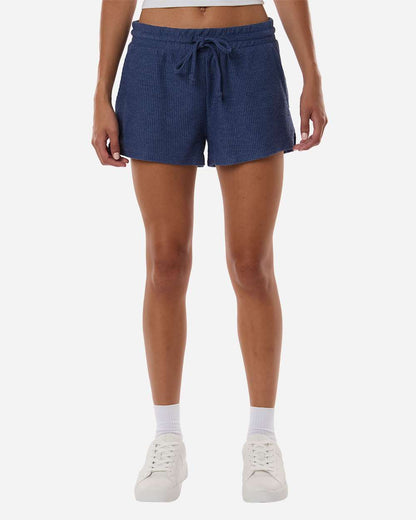 Boxercraft Women's Ribbed Knit Shorts BW6506 #colormdl_Navy