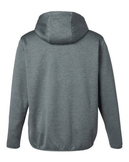 HUK Men's Coldfront+ Performance Hooded Sweatshirt H130093 #color_Volcanic Ash Heather