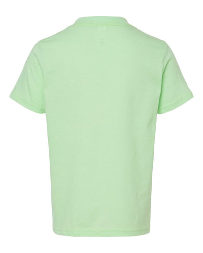 Tultex Youth Fine Jersey T-Shirt 235 #color_Heather Neo Mint