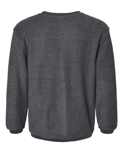 MV Sport Unisex Corded Crewneck Sweatshirt 19179 #color_Charcoal