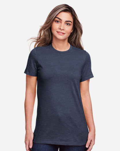 Gildan Women's Softstyle® CVC T-Shirt 64001LCVC #colormdl_Navy Mist