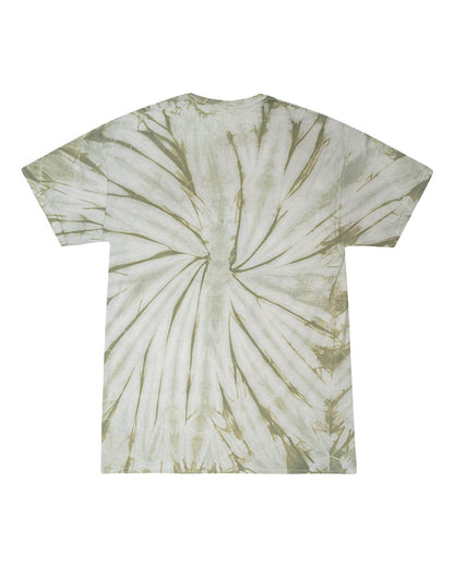 Colortone Youth Multi-Color Tie-Dyed T-Shirt CD1000Y #color_Spider Olive