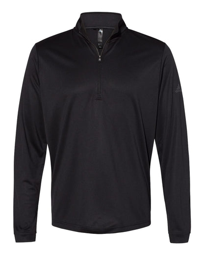 Adidas Men's Ultimate365 Lightweight Quarter-Zip Pullover A401 #color_Black