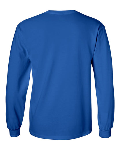 Gildan Unisex Ultra Cotton® Long Sleeve T-Shirt 2400 #color_Royal