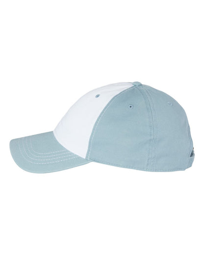 CAP AMERICA Relaxed Golf Dad Hat i1002 #color_White/ Smoke Blue