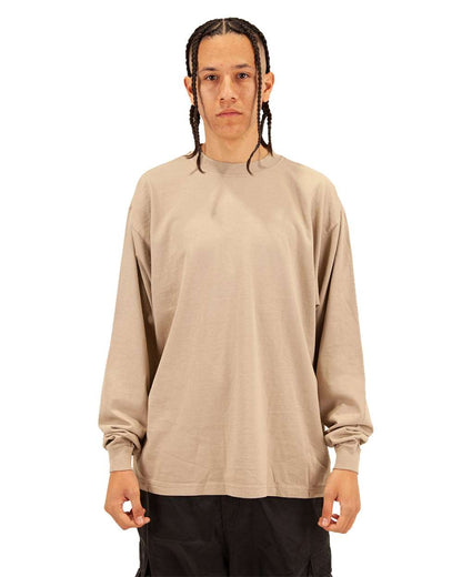 Shaka Wear Men's Garment-Dyed Long Sleeve T-Shirt SHGDLS #colormdl_Oatmeal