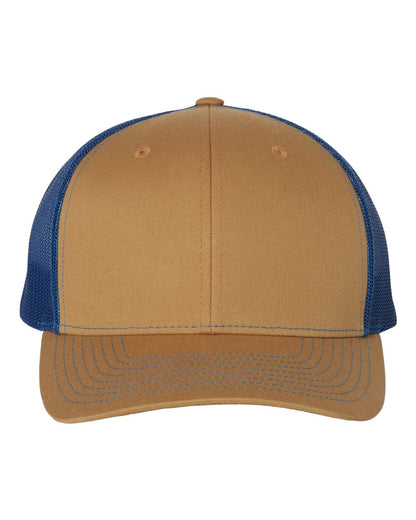 Richardson Snapback Trucker Cap 112 #color_Biscuit/ True Blue
