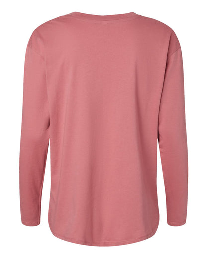 LAT Women's Fine Jersey Long Sleeve Tee 3508 #color_Mauvelous