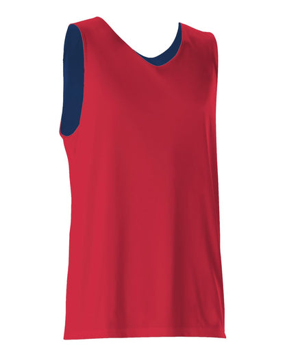 Alleson Athletic Reversible Tank 506CR #color_Red/ Navy