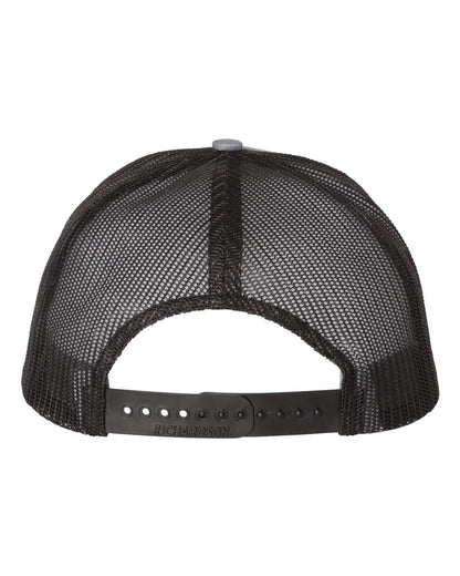 Richardson Snapback Trucker Cap 112 #color_Heather Grey/ Black