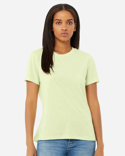 BELLA + CANVAS Women’s Relaxed Fit Triblend Tee 6413 #colormdl_Spring Green Triblend