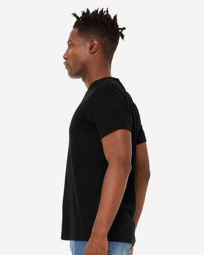 BELLA + CANVAS Unisex Sueded Tee 3301 #colormdl_Solid Black Blend