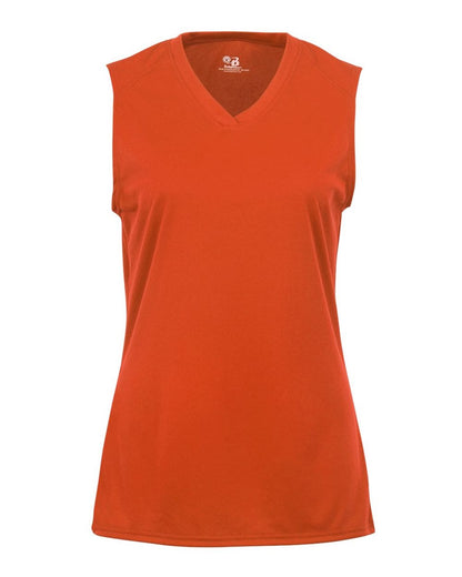 Badger Women's B-Core Sleeveless T-Shirt 4163 #color_Burnt Orange