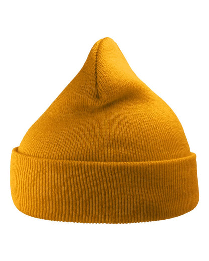 Atlantis Headwear Sustainable 12" Knit WIND #color_Mustard Yellow