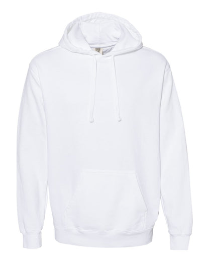 Comfort Colors Unisex Garment-Dyed Hooded Sweatshirt 1567 #color_White