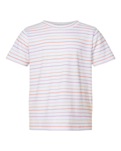 Rabbit Skins Toddler Fine Jersey Tee 3321 #color_Lilac Stripe