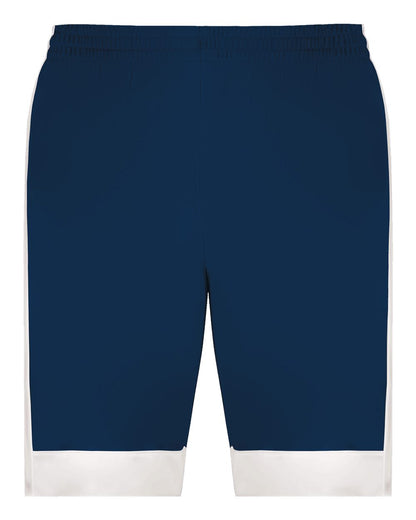 Augusta Sportswear Youth Match-Up Basketball Shorts 6890 #color_Navy/ White