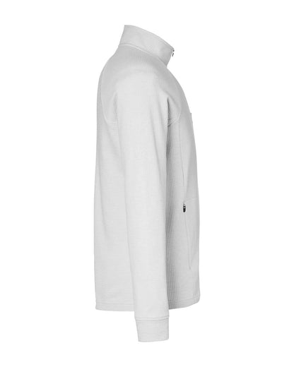 North End Men's Rhythm Waffle Quarter-Zip Pullover NE200 #color_Platinum