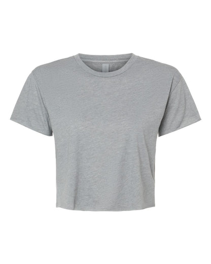 Next Level Women's Festival Crop Top 5080 #color_Heather Grey